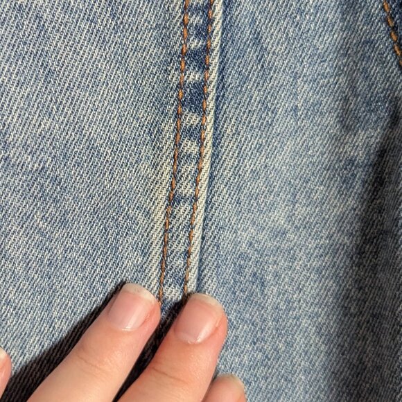 Forever 21 Jean Jacket with Fleece-like Collar, S - Picture 7 of 8